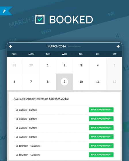 افزونه وردپرس قرار ملاقات | Booked – Appointment Booking